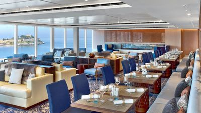 The Explorers' Lounge on Viking ocean ships.