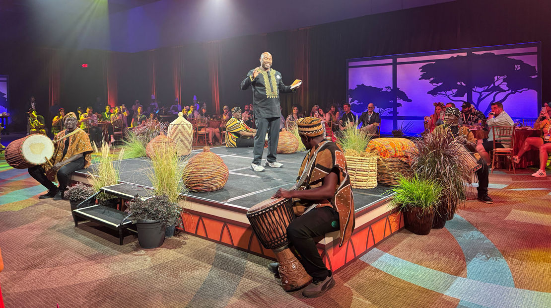 Paul Bryant, show director of the Lion King dinner experience on the upcoming Disney Destiny, said that guests will be "transported to the pride lands."