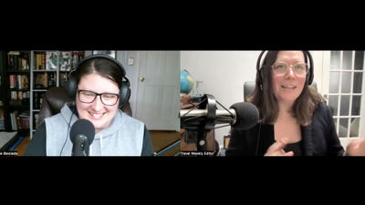 Jamie Biesiada, left, Travel Weekly's retail editor and host of the Trade Secrets podcast, with host Rebecca Tobin to talk about the results of a reader survey about the effects of government cuts and layoffs.