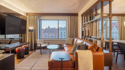 A Signature Suite at the Fairmont Golden Prague.