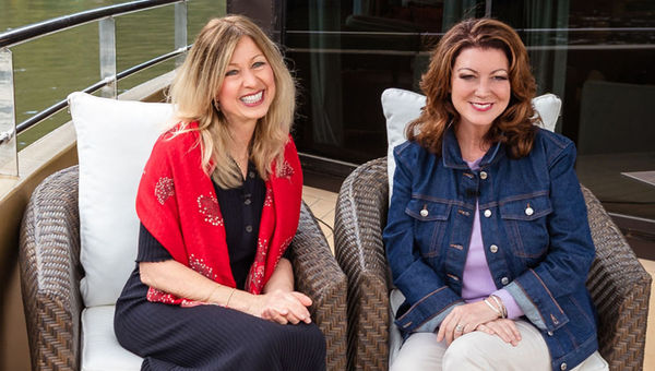 From left, AmaWaterways co-founder Kristin Karst and AmaSintra godmother Jenn Lee. From left, AmaWaterways co-founder Kristin Karst and AmaSintra godmother Jenn Lee.