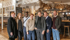 Participants in the 2025 Consumer Editors Roundtable gathered  in the Flying Stag Pub at the Fife Arms in Braemar, Scotland.