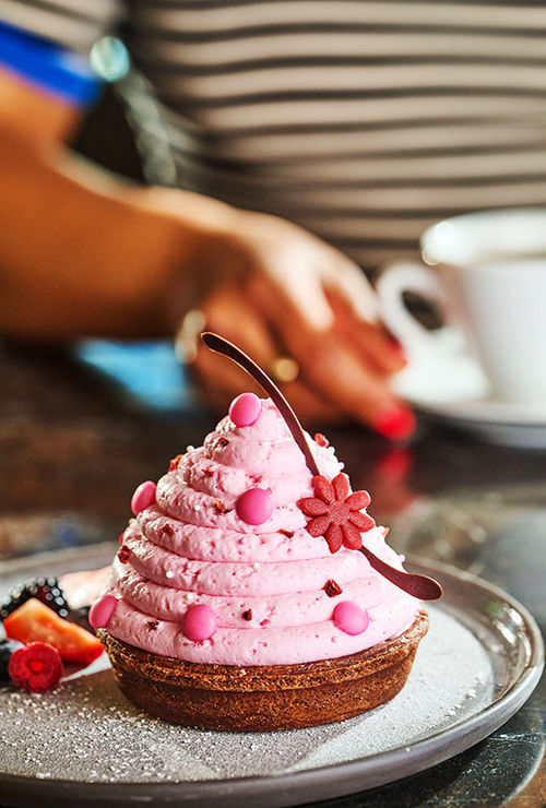 A cherry blossom tart, one of Tamarind's new desserts. A cherry blossom tart, one of Tamarind's new desserts.
