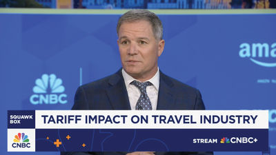 Geoff Freeman during an interview about U.S. inbound tourism on CNBC's "Squawk Box."