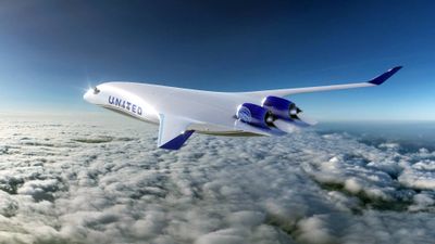 Blended-wing aircraft is designed to fly at higher altitudes and be more fuel-efficient than traditional jets.