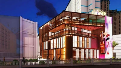 A rendering of Bottled Blonde Las Vegas, a $50 million restaurant, sports-viewing and nightlife venue to open this summer on the Strip.
