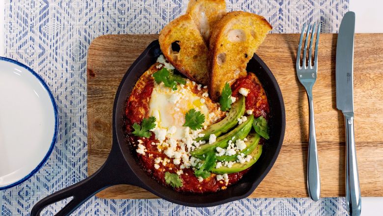 The Celebrity Xcel's Bora specialty restaurant will serve shakshuka with coriander, avocado and sourdough toast as part of its brunch service.