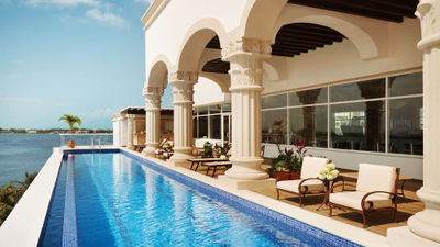A pool at the Hyatt Zilara Cancun.
