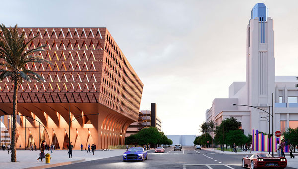 A rendering of the proposed Las Vegas Museum of Art, a passion project of Elaine Wynn's. Groundbreaking is expected in 2027. A rendering of the proposed Las Vegas Museum of Art, a passion project of Elaine Wynn's. Groundbreaking is expected in 2027.