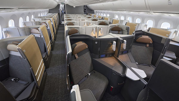 The Flagship Suites in the business class on American's Boeing 787s. The Flagship Suites in the business class on American's Boeing 787s.