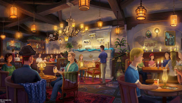 A rendering of the Captains’ Quarters inside Beak and Barrel. A rendering of the Captains’ Quarters inside Beak and Barrel.