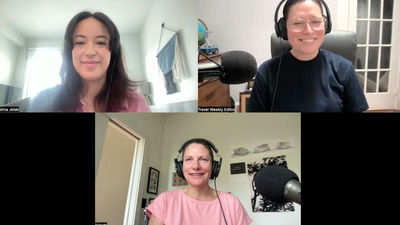 Clockwise from top left: Hotels editor Christina Jelski, managing editor Rebecca Tobin and news editor Johanna Jainchill.