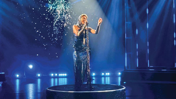 A Whitney Houston impersonation during the MSC World America's "Hall of Fame" show.