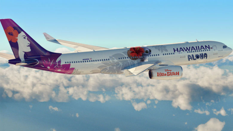 Hawaiian Airlines unveiled fun new art for its planes, featuring Stitch from the live-action “Lilo & Stitch” movie.