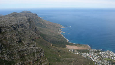 The view from the top of Table Mountain.
