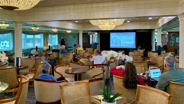 A "LakeLorian" lecture in the Compass Lounge. A "LakeLorian" lecture in the Compass Lounge.