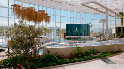 The Gaylord Pacific's atrium.