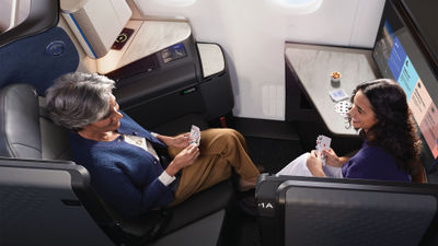 The Polaris Studio pods are "a baby step" toward taking on airlines with the most luxurious cabins, said United CEO Scott Kirby.