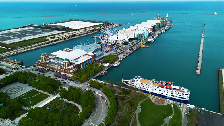 The Victory II docked at Chicago's Navy Pier.
