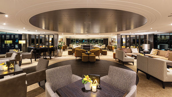 Panorama Lounge boasts stunning expansive views through its floor-to-ceiling windows. Panorama Lounge boasts stunning expansive views through its floor-to-ceiling windows.