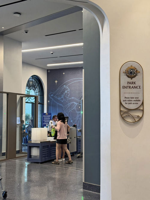The Universal Helios Grand Hotel’s entrance to Epic Universe. The Universal Helios Grand Hotel’s entrance to Epic Universe.