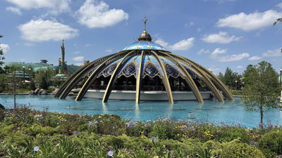 Greenery and water features abound in Celestial Park.