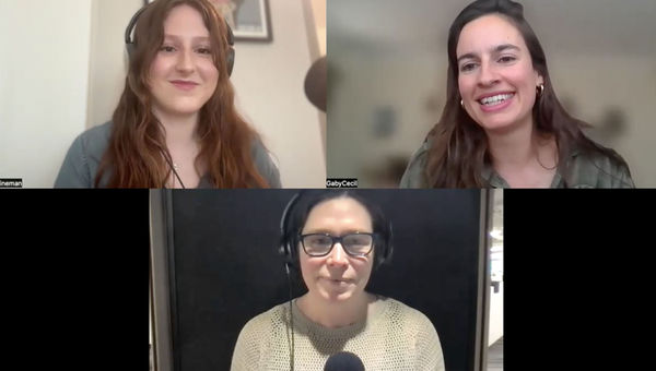Clockwise from top left: tours editor Brinley Hineman, Active England's head of commercial Gaby Cecil and host Rebecca Tobin talk about the popularity of book-inspired tourism. Clockwise from top left: tours editor Brinley Hineman, Active England's head of commercial Gaby Cecil and host Rebecca Tobin talk about the popularity of book-inspired tourism.