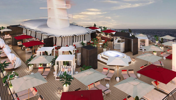 Celebrity's Solstice-class ships will have redesigned spaces on the top decks, including the Retreat sundeck.