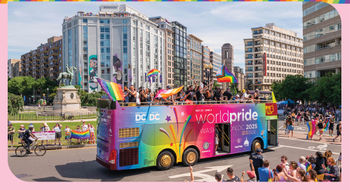 A WorldPride celebration in Washington, the host city for the 2025 event.