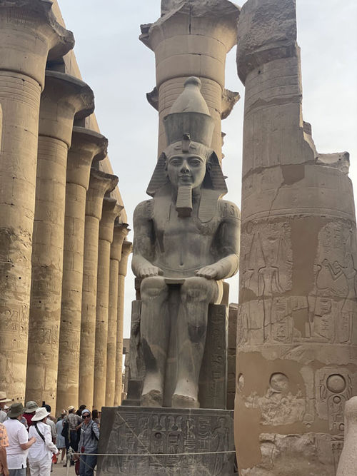 The Temple of Luxor is a revered site in ancient Egypt. The Temple of Luxor is a revered site in ancient Egypt.