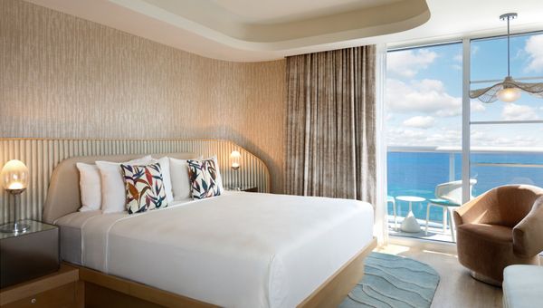 A suite king bedroom at the Andaz Miami Beach. A suite king bedroom at the Andaz Miami Beach.