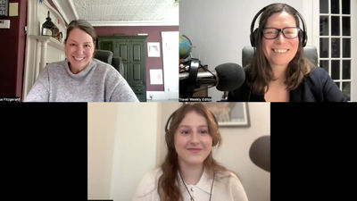 Clockwise from top left: Lisa Fitzgerald of Fitzgerald Travel, tours and river cruise editor Brinley Hineman and host Rebecca Tobin.