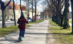 Renting scooters in Tallinn proved the best way to explore both the old and new parts of the Baltic capital.