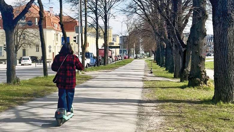 Renting scooters in Tallinn proved the best way to explore both the old and new parts of the Baltic capital.