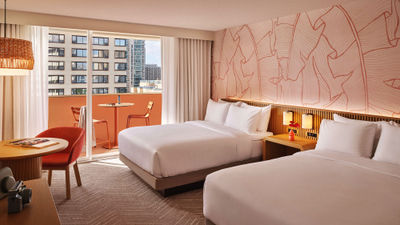 A renovated room at the Ambassador Hotel of Waikiki.