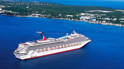 The 2,980-passenger Carnival Conquest.