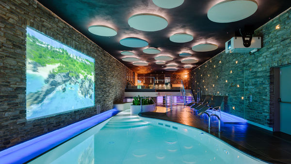 The two-level Erre Spa is the largest hotel spa in the Liguria region. The two-level Erre Spa is the largest hotel spa in the Liguria region.