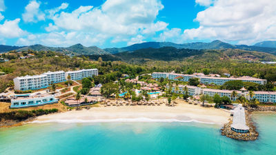 The 355-room Secrets St. Lucia Resort & Spa is located in Castries on the island's northwest coast.