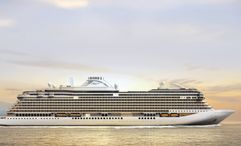 A rendering of the Seven Seas Prestige, which is launching next year. Regent Seven Seas Cruises has announced plans for a third Prestige-class vessel.