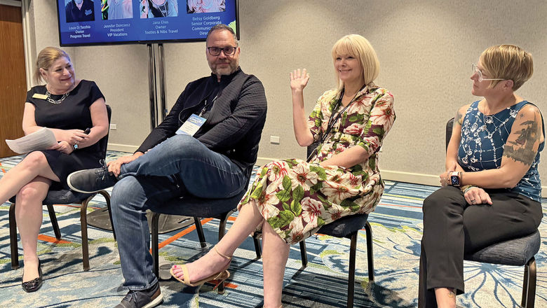 Panelists discuss current business trends at American Marketing Group's Travel Market 2025.