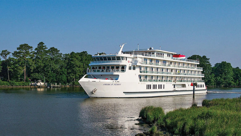 The American Patriot, the first ship in American Cruise Lines' Patriot class.