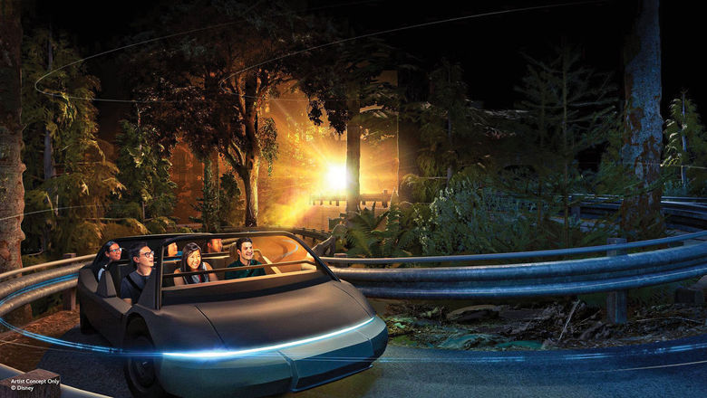A rendering of Test Track presented by General Motors at Epcot, which will reopen on July 22.