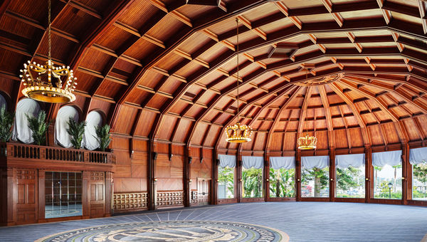 The renovated Victorian Crown Room at Hotel del Coronado. The renovated Victorian Crown Room at Hotel del Coronado.