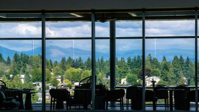 Delta's new Sky Club at Seattle-Tacoma Airport.