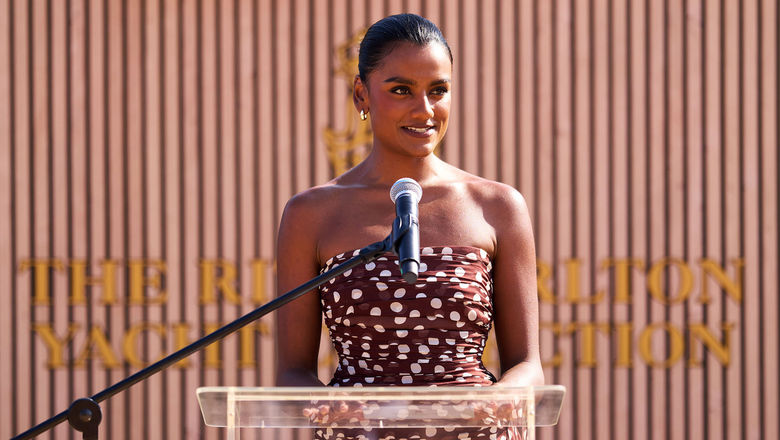 Actress Simone Ashley, godmother of the Luminara.