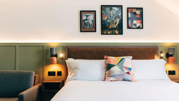 A guestroom at The Marcus Portrush. A guestroom at The Marcus Portrush.