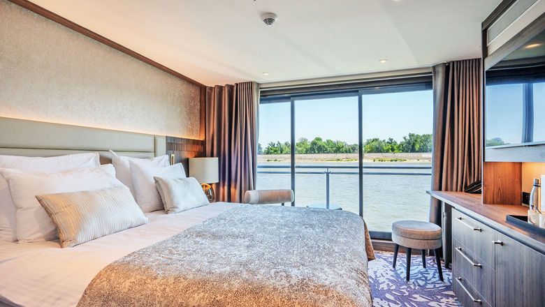 A standard cabin on the Riviera Radiance.