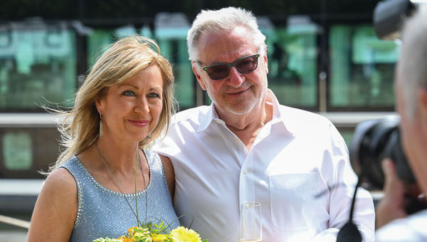 AmaWaterways co-founders Kristin Karst and Rudi Schreiner in 2022 on the AmaLucia. AmaWaterways co-founders Kristin Karst and Rudi Schreiner in 2022 on the AmaLucia.