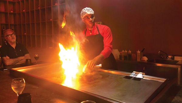 A pan-Asian restaurant that does teppanyaki cooking is one of four specialty dining venues at the Viva Miches. A pan-Asian restaurant that does teppanyaki cooking is one of four specialty dining venues at the Viva Miches.