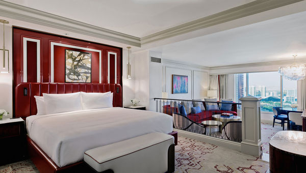 A newly renovated suite in the southern Venice Tower.